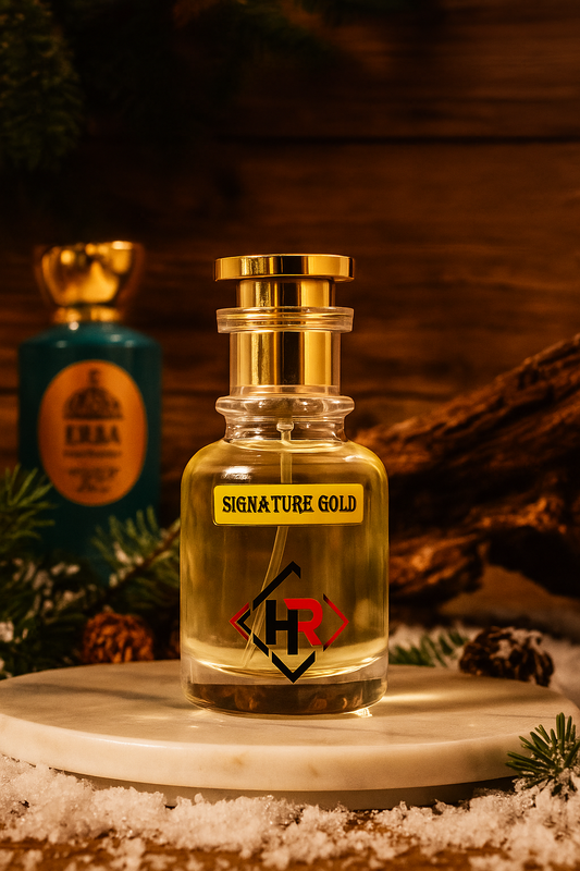 Signature Gold is inspired by Erba pura & Baccarat Rouge 540 unique and ambitious fragrance 💯✨